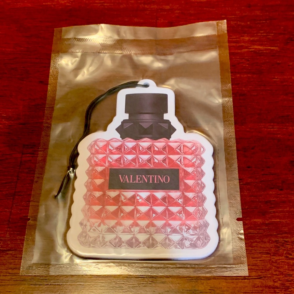 Valentino Pink and Black Air Freshener, brand new, rare, sealed, must have!